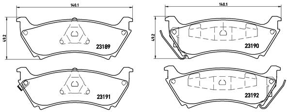 Remblokset Brembo P 50 040