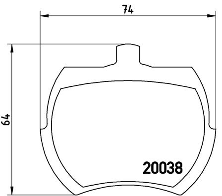 Brembo Remblokset P 52 002