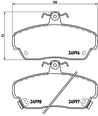 Brembo Remblokset P 52 020