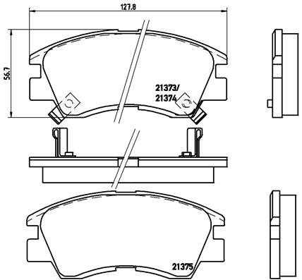 Brembo Remblokset P 54 008