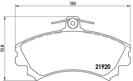 Brembo Remblokset P 54 022