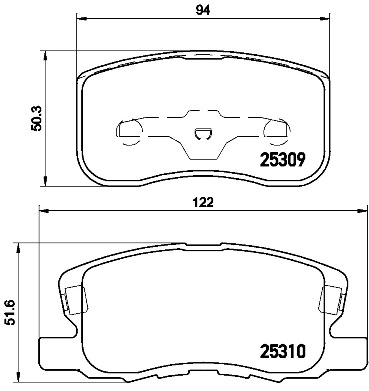 Brembo Remblokset P 54 046