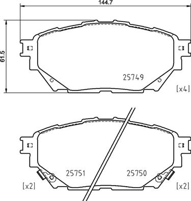 Remblokset Brembo P 54 065