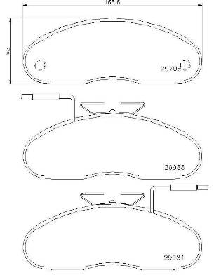 Remblokset Brembo P 56 019