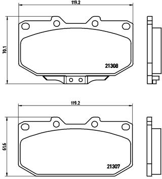 Brembo Remblokset P 56 025