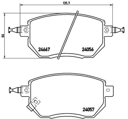 Brembo Remblokset P 56 051