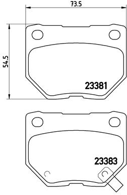 Remblokset Brembo P 56 054