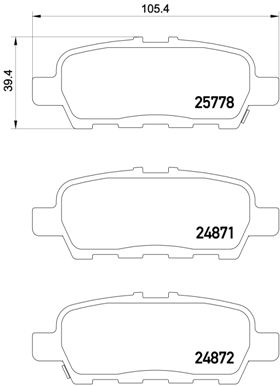 Brembo Remblokset P 56 087