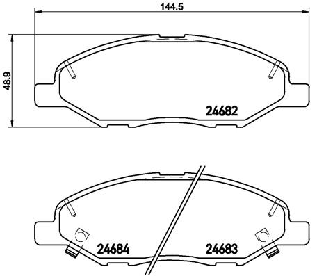 Brembo Remblokset P 56 088