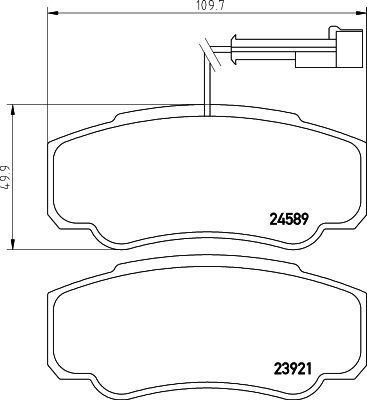 Brembo Remblokset P 56 122