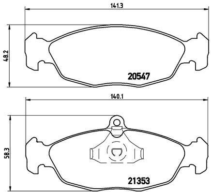 Brembo Remblokset P 59 011