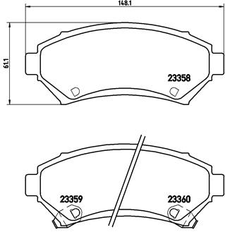 Remblokset Brembo P 59 028