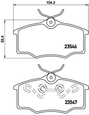 Remblokset Brembo P 59 034