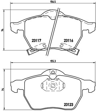 Remblokset Brembo P 59 048