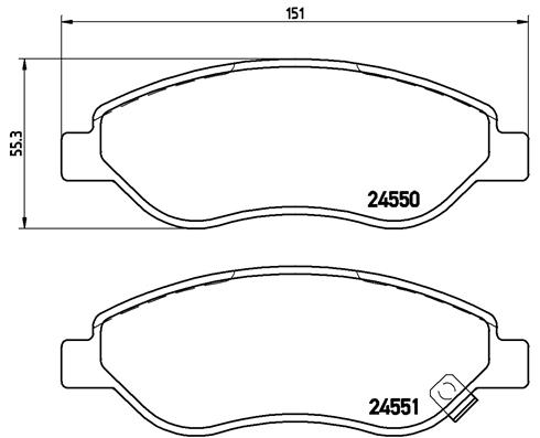 Brembo Remblokset P 59 053