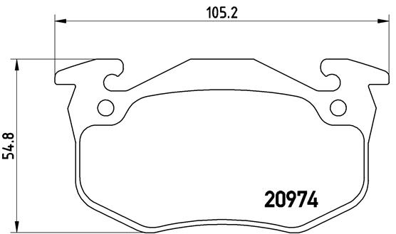 Brembo Remblokset P 61 032