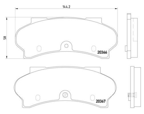 Remblokset Brembo P 61 033