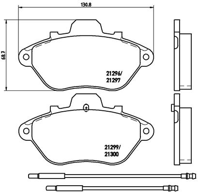 Brembo Remblokset P 61 036