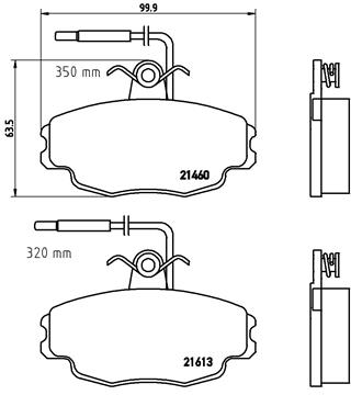 Brembo Remblokset P 61 043