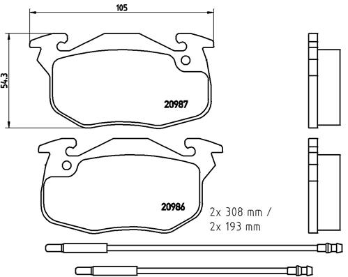 Brembo Remblokset P 61 044