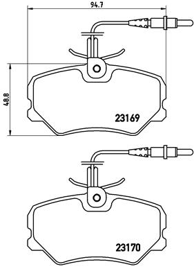 Remblokset Brembo P 61 050