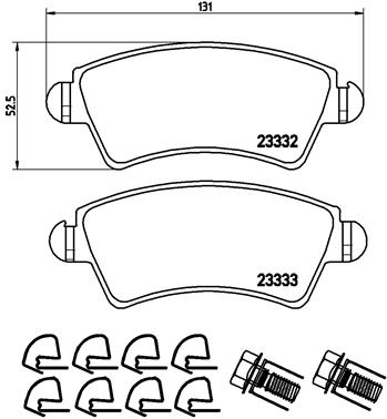 Brembo Remblokset P 61 067