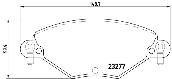 Remblokset Brembo P 61 071