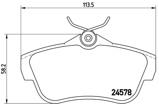 Brembo Remblokset P 61 095