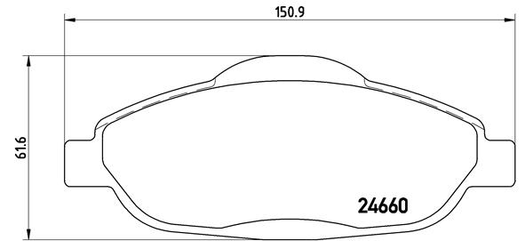 Brembo Remblokset P 61 101X