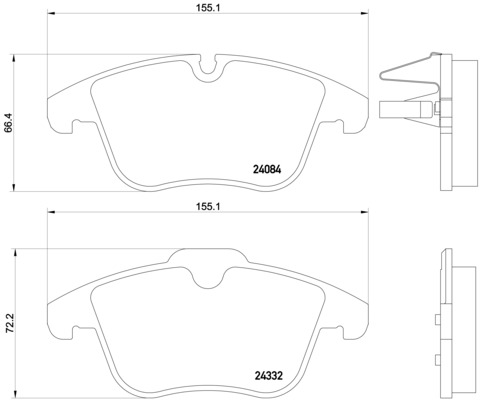 Brembo Remblokset P 61 106