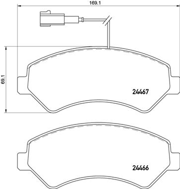 Brembo Remblokset P 61 118