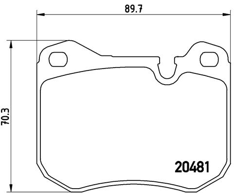 Brembo Remblokset P 65 002