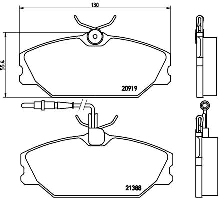 Brembo Remblokset P 68 014