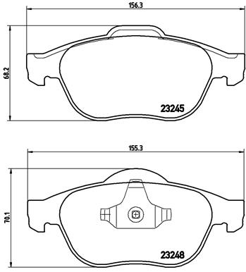 Brembo Remblokset P 68 032