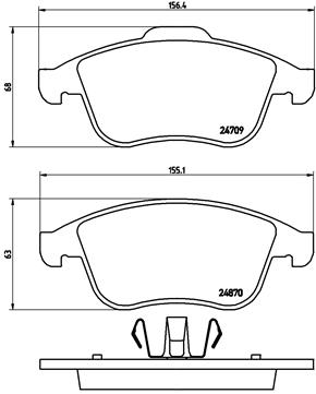 Brembo Remblokset P 68 045