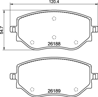 Remblokset Brembo P 68 073