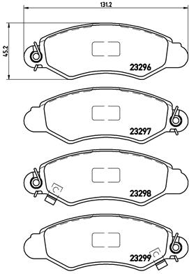 Brembo Remblokset P 78 012