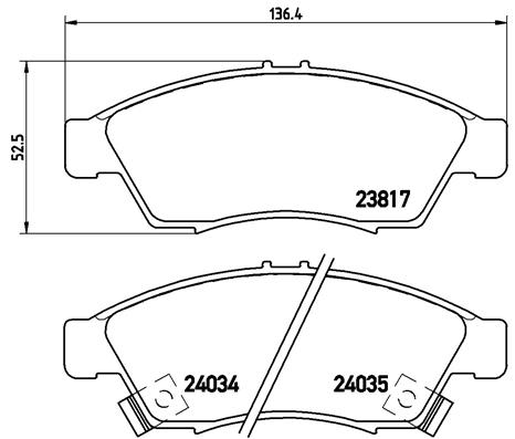 Remblokset Brembo P 79 014