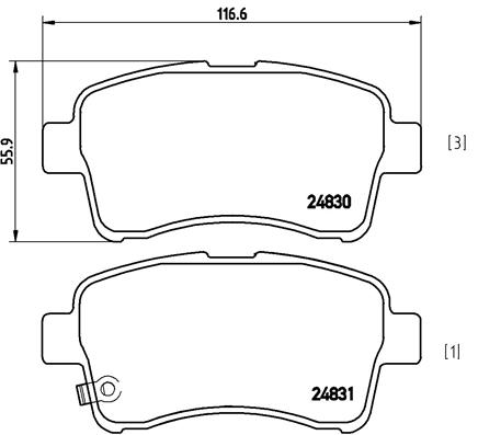 Brembo Remblokset P 79 021