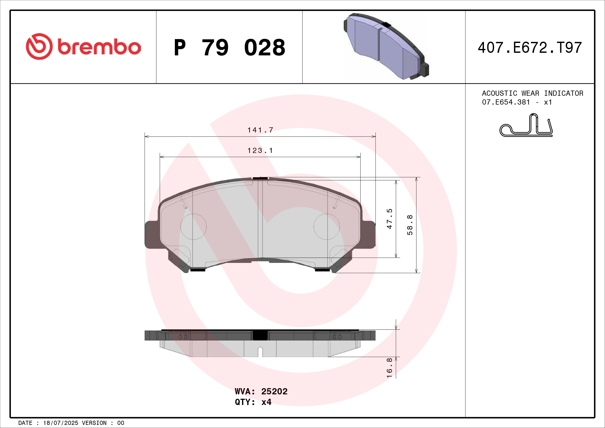 Brembo Remblokset P 79 028