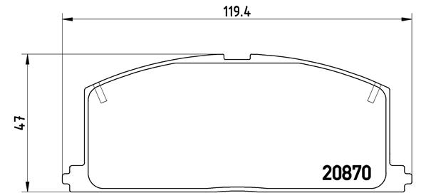 Remblokset Brembo P 83 011