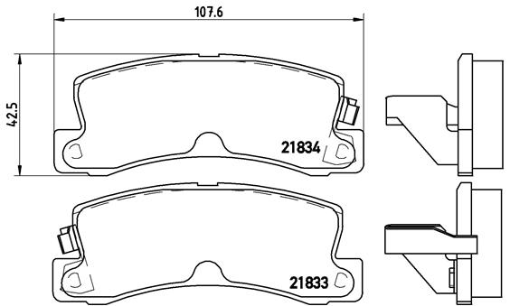 Brembo Remblokset P 83 015