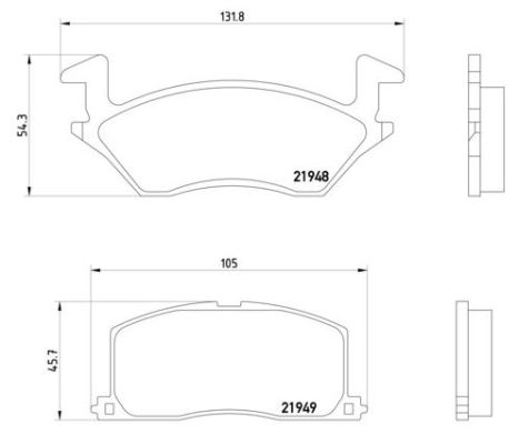 Remblokset Brembo P 83 022