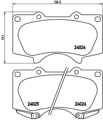 Remblokset Brembo P 83 066X