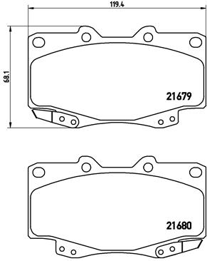 Brembo Remblokset P 83 069