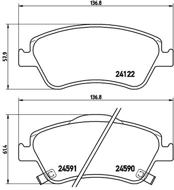 Brembo Remblokset P 83 079