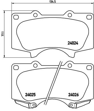 Brembo Remblokset P 83 102