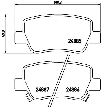 Remblokset Brembo P 83 112