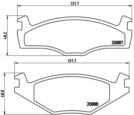 Remblokset Brembo P 85 012