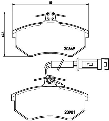 Brembo Remblokset P 85 016